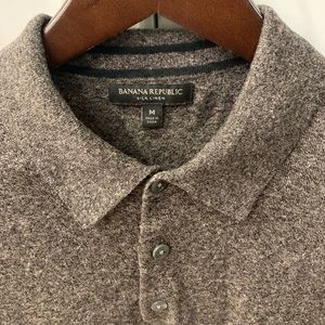 Banana Republic Linen/silk Knit Polo